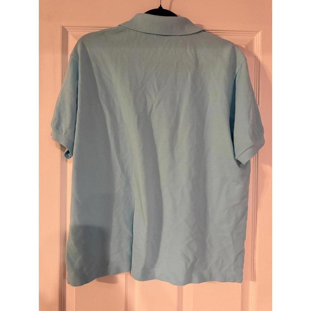 Classic Lacoste Men's Short Sleeve Polo - Light Blue - Made in Peru - Picture 6 of 8